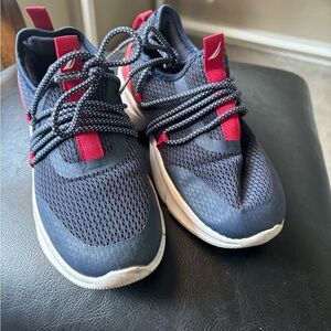Kids Nautica Eriko Lace-up Sneakers Size 6 Comfy Navy Blue/Red